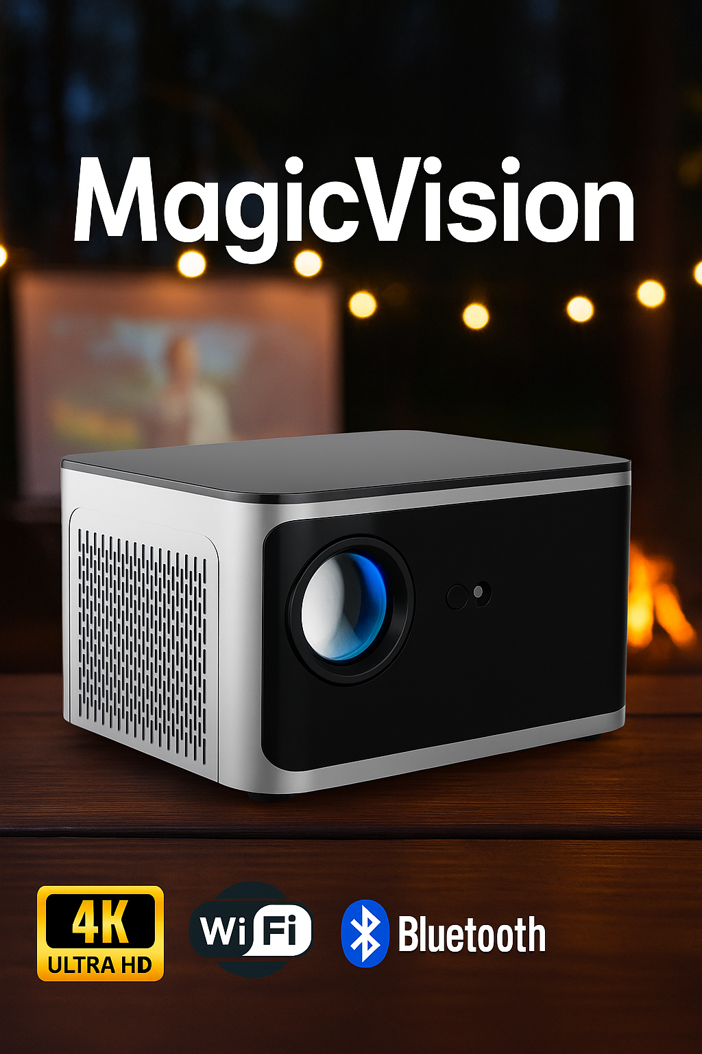 MagicVision - Kraftig projektor med 580 ANSI lumen & ægte biograffølelse